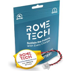 Rome Tech CMOS BIOS Battery for Dell Alienware 14 / Dell Alienware 15 / Dell Alienware 15 R2 Laptop Backup 3V RTC Button Battery CR2032 with 2 Wire Cable