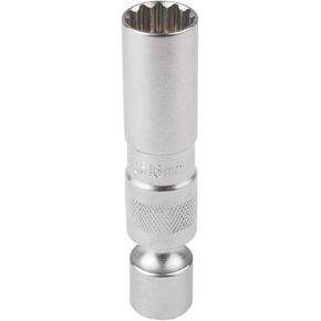 BELEY 14mm Spark Plug Socket 3/8" Drive with 12-inch Extension, Magnetic 12-Point Thin Wall Spark Plug Socket Compatible with BMW Nissan Benz ect. (Cr-V Steel)