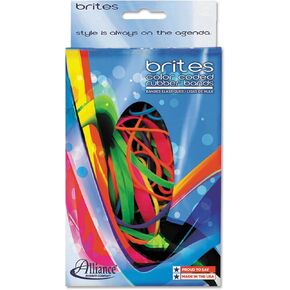 أربطة ملفات مطاطية غير لاتكس 07755 من Alliance، أربطة مطاطية ملونة (7 بوصة × 1/8 بوصة، ألوان متنوعة)، 24 عبوة