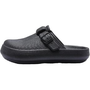 Slip-on Nurse Shoes, Women's Clogs, Mules for Womens, Lightweight Garden Work Shoes, Comfortable Slides Sandals, Black