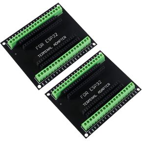 Alinan 2pcs ESP32 Breakout Board GPIO 1 into 2 Compatible with 38PIN Narrow Version ESP-WROOM-32 ESP32 Microcontroller Development Board