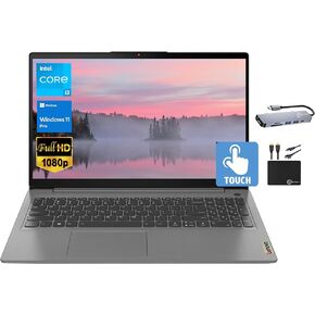 Lenovo IdeaPad Newest Business Laptop, 15.6" FHD IPS Touchscreen, Intel Core i3-1215U Processor (Upto 4.4GHz), 24GB RAM, 1TB SSD, UHD Graphics, Wi-Fi 6, Long Battery, Win 11 Pro +MarxsolAccessory