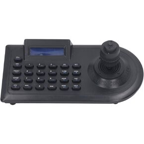 PTZ Camera Joystick Controller, PTZ Camera Keyboard LCD Display for All the Input and Output Communication (US Plug)