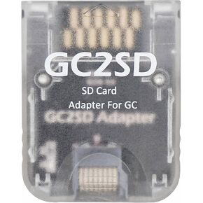 Micro SD Card Adapter TF Memory Card Reader Compatible with Gamecube Wii Console Transparent