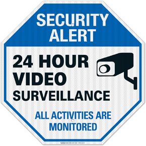 Video Surveillance Sign, CCTV Security Alert, in Saudi Arabia
