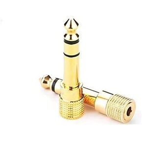 ATC® 2PCS 1/4-inch (6.3mm) Male to 1/8-inch (3.5mm) Female Stereo Audio Headphone Headset Jack Adapter