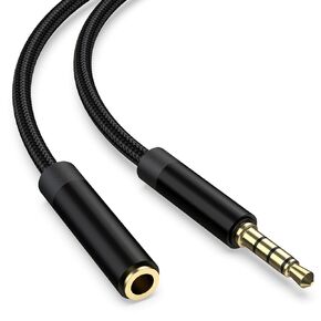 Toxaoii 3.5mm Male to Female Headphone Extension Cable Compatible with iPod, Laptops, Smartphones, Speakers, Tablets, Home Car Stereo(6.6FT/2Meter)