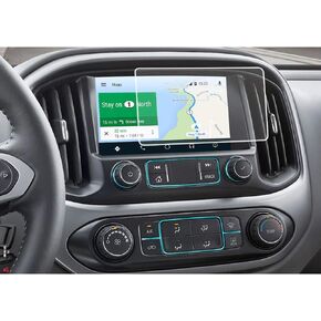 فيلم زجاج مقسى 8 بوصة لسيارة شيفروليه/تشيفي كولورادو Z71 LT ZR2، لسيارة شيفروليه/تشيفي سيلفرادو 1500 LD 2500HD 3500HD 2015 2016 2017 2018 2019 ملحقات داخلية لشاشة الملاحة in Kuwait