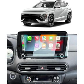 BIXUAN 2022 2023 Kona Screen Protector Design for Hyundai Kona 2023 2022 SEL/N-Line/Limited/N 10.25 inch Navigation Touch Screen Tempered Glass Kona N Screen Protective Film Kona Accessories 2023 9H
