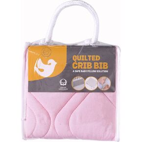 Abstract Quilted Portable Crib Bib Sheet Saver 24.5" X 13" (2 Pack, Pink)