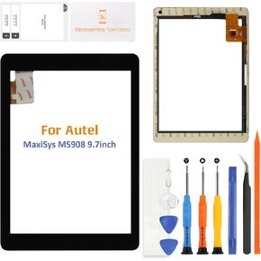 9.7" for Autel MaxiSys MS908 MS908S MS908 Pro MY908 Touch Screen Panel Digitizer Front Panel Glass kit | High Sensitivity Replacement Touchscreen