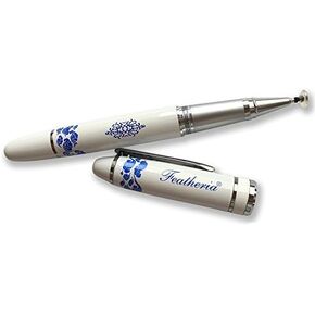 Fine Point Stylus Pen - for iPad, iPhone, Samsung Galaxy, Kindle Fire. Great Gift! (White Stylus Pen)
