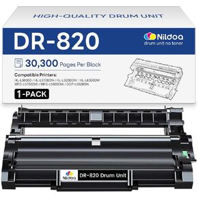 DR-820 DR820 Drum Unit [Not Toner] Replacement for Brother DR-820 MFC-L5900DW HL-L6200DW HL-L5100DN MFC-L5800DW MFC-L5700DW HL-L5200DWT MFC-L6700DW HL-L5200DW Printer 1 Pack