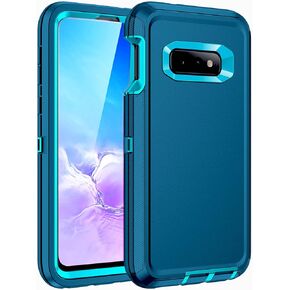 for Galaxy S10E Case,Shockproof 3-Layer Full Body Protection [Without Screen Protector] Rugged Heavy Duty High Impact Hard Cover Case for Samsung Galaxy S10E,Black