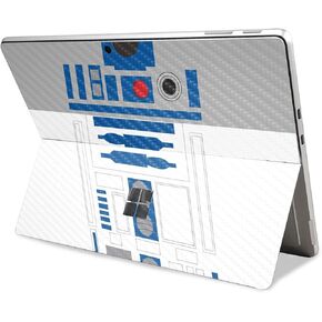 Carbon Fiber Tablet Skin Compatible with Microsoft Surface Pro 11 (2024) - Cyber Bot - Premium 3M Vinyl Protective Wrap Decal Cover - Easy to Apply | Crafted in The USA by MightySkins