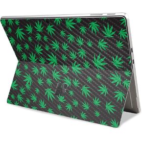 Carbon Fiber Tablet Skin Compatible with Microsoft Surface Pro 11 (2024) - Marijuana - Premium 3M Vinyl Protective Wrap Decal Cover - Easy to Apply | Crafted in The USA by MightySkins