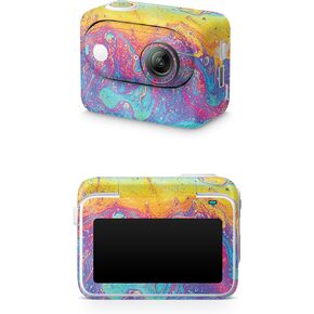 Glossy Glitter Skin Compatible with Insta360 GO 3 (2023) - Paint Currents - Premium 3M Vinyl Protective Wrap Decal Cover - Easy to Apply | Crafted in The USA by MightySkins