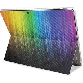 Carbon Fiber Tablet Skin Compatible with Microsoft Surface Pro 11 (2024) - Rainbow Streaks - Premium 3M Vinyl Protective Wrap Decal Cover - Easy to Apply | Crafted in The USA by MightySkins