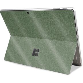 Glossy Glitter Tablet Skin Compatible with Microsoft Surface Pro 11 (2024) - Solid Olive - Premium 3M Vinyl Protective Wrap Decal Cover - Easy to Apply | Crafted in The USA by MightySkins