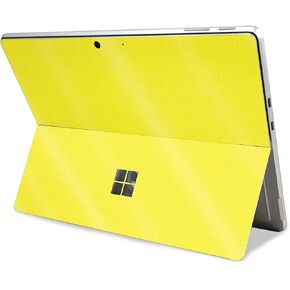Glossy Glitter Tablet Skin Compatible with Microsoft Surface Pro 11 (2024) - Solid Yellow - Premium 3M Vinyl Protective Wrap Decal Cover - Easy to Apply | Crafted in The USA by MightySkins