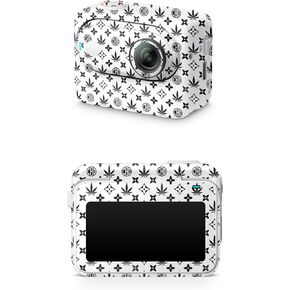 Glossy Glitter Skin Compatible with Insta360 GO 3 (2023) - CBD Black - Premium 3M Vinyl Protective Wrap Decal Cover - Easy to Apply | Crafted in The USA by MightySkins