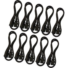 (10) 3 أقدام IEC 320 NEMA C13 C14 10A 14AWG AC كابلات سلك الطاقة PDU إلى وحدة المعالجة المركزية in Kuwait