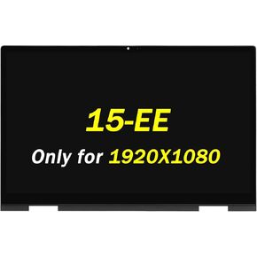 L93181-001 Replacement for HP Envy x360 15-ee 15m-ee LCD Display 15m-ee0013dx 15m-ee0023dx 15-ee0047nr 15-ee1000 15-ee1083cl 15-ee1093cl FHD 1920x1080 15.6" LCD Touch Screen Display(Non-OLED Type)