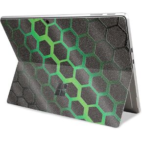Glossy Glitter Tablet Skin Compatible with Microsoft Surface Pro 11 (2024) - Slant Stripes - Premium 3M Vinyl Protective Wrap Decal Cover - Easy to Apply | Crafted in The USA by MightySkins
