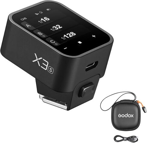 Godox X3-N TTL Wireless Flash Trigger Compatible with Nikon Cameras,2.4G Wireless OLED Touchscreen Transmitter Support 1/8000s HSS with TCM Function,Built-in 850mAh Lithium Battery in Saudi Arabia