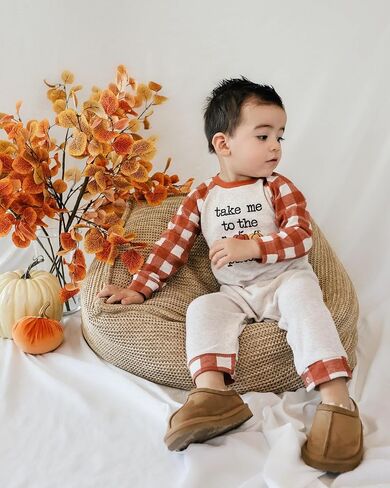 BemeyourBBs Newborn Baby Boy Fall Winter Clothes Infant Romper Jumpsuit | Newborn Baby Boy One Piece Outfit, Long Sleeve Romper with Cute Print, Letter, Good for Fall Winter Spirng, Photoshoot, Gift in Saudi Arabia