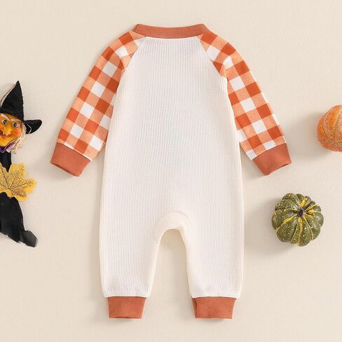 BemeyourBBs Newborn Baby Boy Fall Winter Clothes Infant Romper Jumpsuit | Newborn Baby Boy One Piece Outfit, Long Sleeve Romper with Cute Print, Letter, Good for Fall Winter Spirng, Photoshoot, Gift in Saudi Arabia
