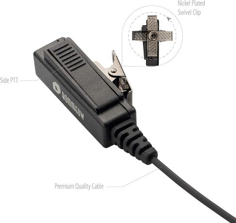سماعة أذن BCT22-M1 مع ميكروفون متوافقة مع موتورولا CP200D CP100D R2 DEP450 BPR40D CP200 CP185 BPR40 Yaesu FT-65 FT-25 FT-4X/V in Kuwait