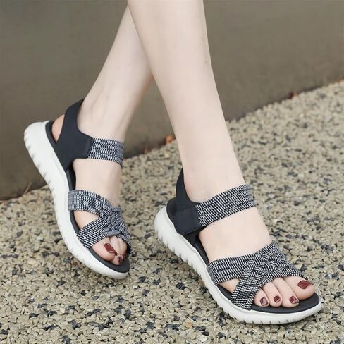 Touchmosees Ankle Strap Sports Sandals - Women's Hiking Sandals Comfortable Walking Sandals for Women Summer Beach Athletic Sandals in Kuwait