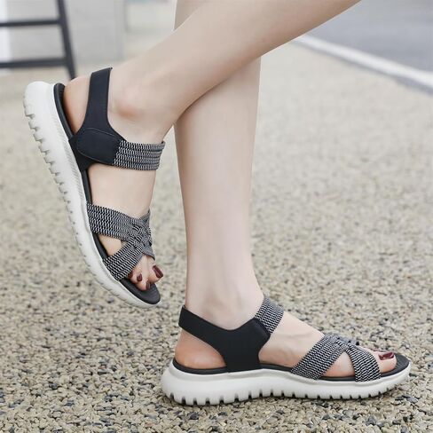 Touchmosees Ankle Strap Sports Sandals - Women's Hiking Sandals Comfortable Walking Sandals for Women Summer Beach Athletic Sandals in Kuwait