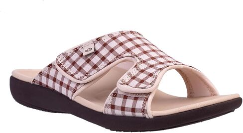 Spenco Women's Kholo Checkered Slide Sandal in Saudi Arabia