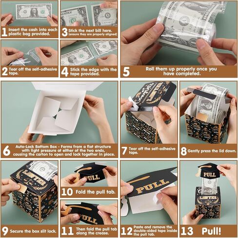 6 Pcs Elementary School Graduation Money Box Commemorate Class of 2024 with Fun and Colorful Money Gift Set, Pull-Out Card and Tape Included, Primary School Creative Party Supplies and Saving Box in Saudi Arabia