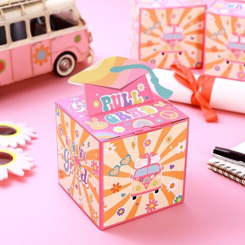 6 Pcs Elementary School Graduation Money Box Commemorate Class of 2024 with Fun and Colorful Money Gift Set, Pull-Out Card and Tape Included, Primary School Creative Party Supplies and Saving Box in Saudi Arabia