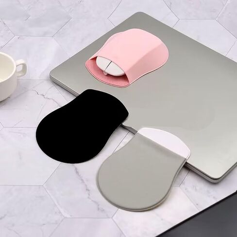 Reusable Adhesive Universal Stick-On Mouse Pouch，Computer Mouse Holder Pocket Pouch for Laptop，Travel Pocket Pouch，Computer Wireless Mouse Holder (Gray) in Saudi Arabia