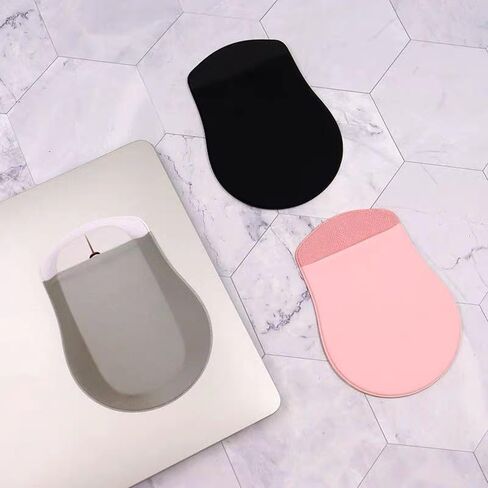 Reusable Adhesive Universal Stick-On Mouse Pouch，Computer Mouse Holder Pocket Pouch for Laptop，Travel Pocket Pouch，Computer Wireless Mouse Holder (Gray) in Saudi Arabia