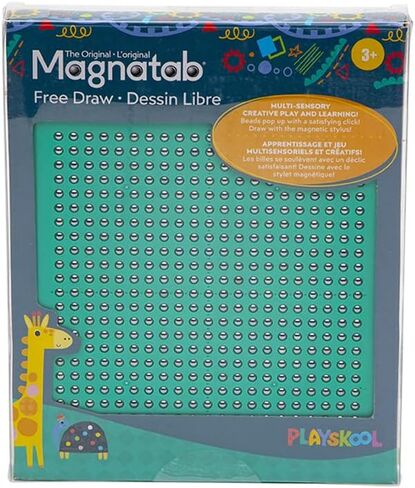 Playskool Magnatab - الأرقام والأشكال - لعبة تتبع الحروف المغناطيسية لتعلم الأطفال الصغار والرسم الحسي - للأطفال من سن 3 سنوات فما فوق in Saudi Arabia