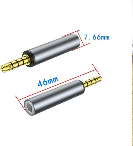 2 Pack 3.5mm Female to Female Audio Adapter，3.5mm 1/8" TRRS Stereo Adapter 3.5mm Stereo Plug Male Coupler Gold Plated Connectors, for Mobile Phones,Tablets,Car Audio,Speakers (F to F) in Saudi Arabia