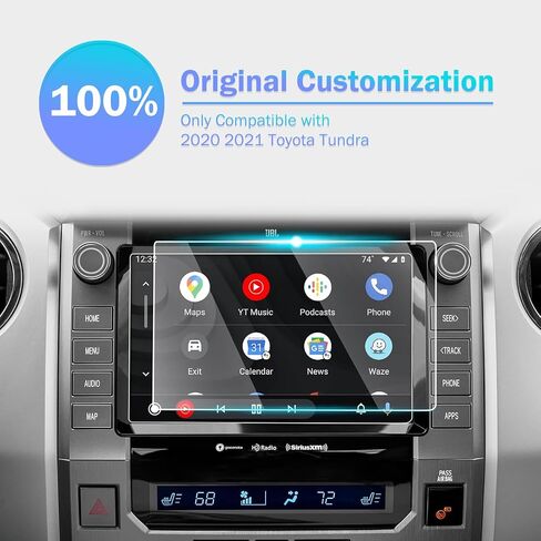for 2020 2021 Toyota Tundra SR/SR5/Limited/Platinum/1794/TRD PRO 8 Inch Tempered Glass Screen Protector 9H Hardness Accessories Touchscreen (Not for 2022 2023 Toyota Tundra SR SR5 8 Inch) in Kuwait