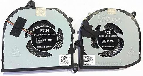 Laptop CPU+GPU Cooling Fan for Dell XPS 15 9570 & XPS 15 7590 Precision 5530 5540 Series P/N: 008YY9 0TK9J1 TK9J1 08YY9 in Kuwait