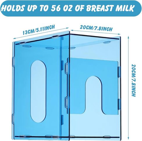 4 قطع من برج تخزين حليب الثدي، منظم تخزين حليب الثدي الشفاف، حاويات تخزين حليب الثدي القابلة لإعادة الاستخدام، ملحقات الرضاعة الطبيعية للثلاجة، تخزين الحليب المجمد in Kuwait