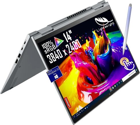 Lenovo ThinkPad X1 Yoga Gen 6 14" 4K(3840 x 2400) Touch 2-in-1 Laptop, Intel Evo Core i7-1185G7 vPro, Intel Iris Xe, 2X Thunderbolt 4, Win11 pro, w/Stylus Pen & HDMI (16GB RAM | 1TB PCIe SSD HDMI) in Saudi Arabia