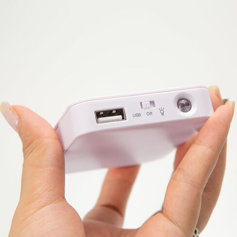 حامل شاحن هاتف يعمل بالبطارية 4AA، حامل بطارية للشحن في حالات الطوارئ، حامل شحن USB محمول مع 4 فتحات للبطارية (البطاريات غير متضمنة) in Saudi Arabia