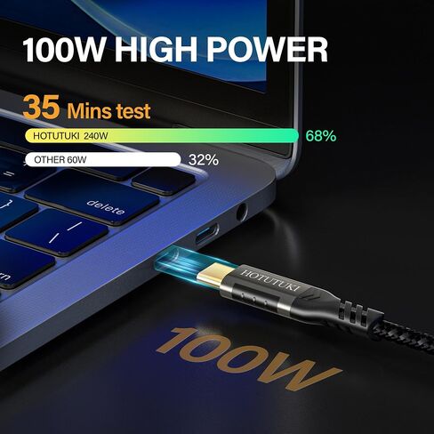 كابل تمديد USB c بطول 16.5 قدم/5 متر، كابل تمديد USB طويل، سلك بيانات مضفر موسع من الذكور إلى الإناث، كابل تمديد USB من النوع c 100 واط PD شحن سريع 20 جيجابت في الثانية، سلك تمديد هاتف أنثى؛ in Kuwait