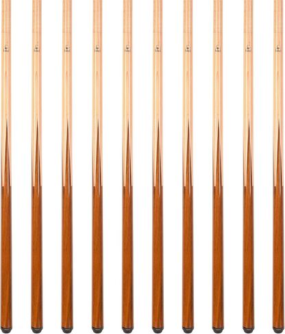 مجموعة ASKA من SP1 Malaswood Sneaky Pete Billiard Pool Cue Sticks، 58 بوصة خشب القيقب الكندي هارد روك، طرف صلب Le Pro 13 مم، مفصل 5/16x18 in Kuwait