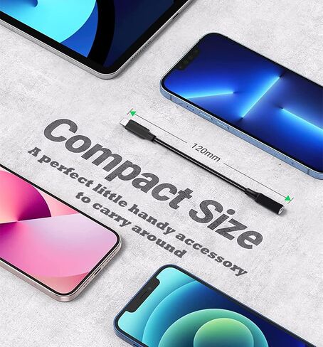 محول مقبس سماعة رأس أنثى USB من النوع C إلى 3.5 مم، (3 حزم) سلك كابل USB C إلى Aux Audio Dongle متوافق مع Samsung Galaxy S23 S23+ S22 S21 S20 Ultra S10 S9 Plus، Note 20 10، Pixel XL، iPad Pro in Kuwait