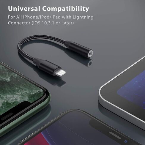 محول مقبس سماعة رأس أنثى USB من النوع C إلى 3.5 مم، (3 حزم) سلك كابل USB C إلى Aux Audio Dongle متوافق مع Samsung Galaxy S23 S23+ S22 S21 S20 Ultra S10 S9 Plus، Note 20 10، Pixel XL، iPad Pro in Kuwait